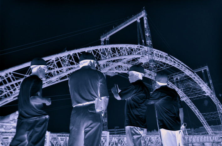 建设中的双龙大桥(1995年摄) 建设中的双龙大桥(1995年摄)