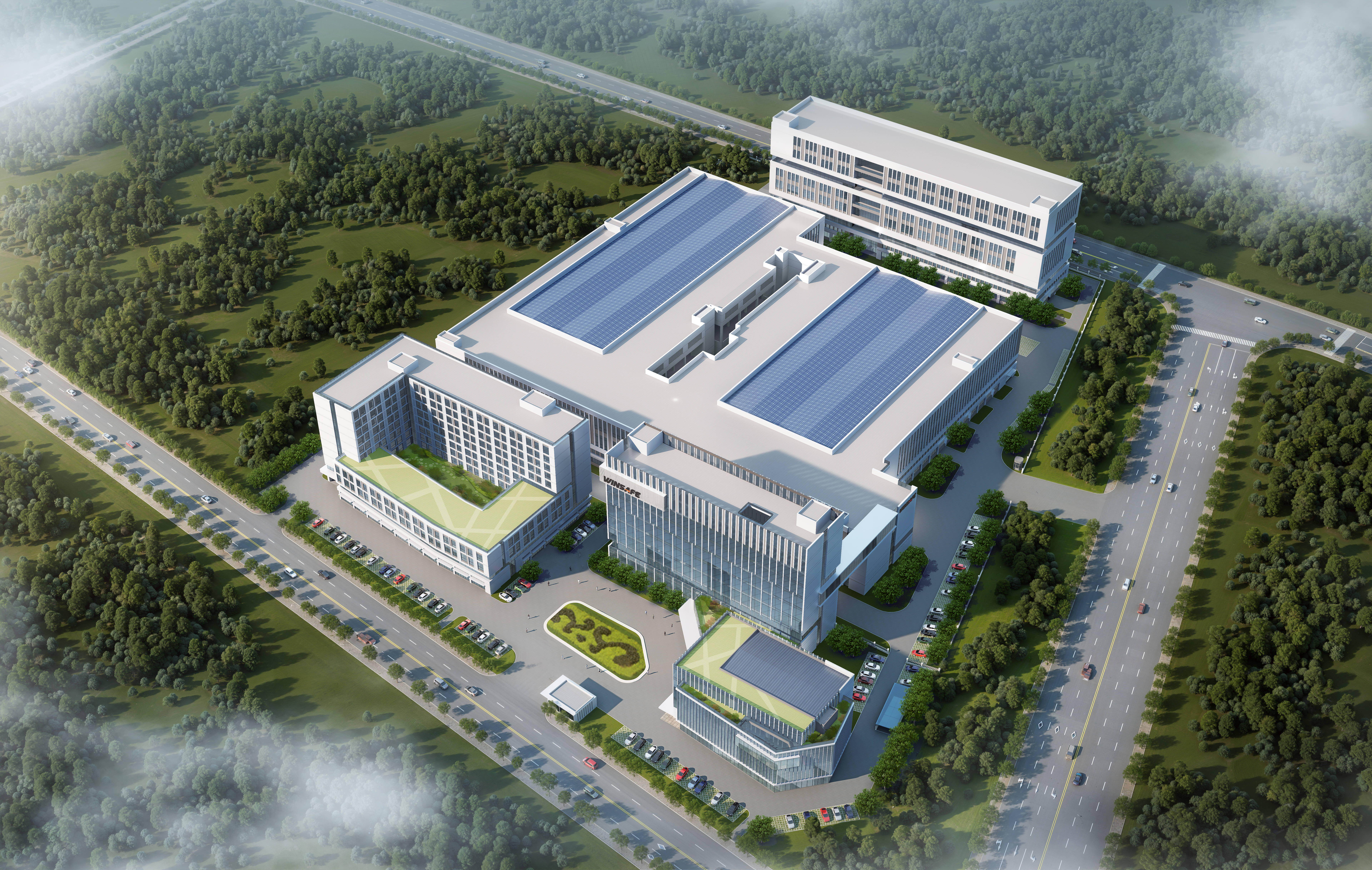 年产1000万套OEM配套新能源汽车刹车片智造生产基地扩建项目效果图